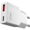 Caricatore da parete compatto a ricarica rapida con due porte USB MD-GAN30 30W
