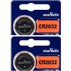 MURATA 2x Batterie A Bottone Al Litio Murata CR2032 3V (Ex Sony)