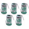 Saft 5x Batteria al Litio SAFT LS17330 3,6V 2100mAh 2/3A Con Tag Saldatura Z PLC