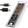 M.2 NVMe SSD Case, NVMe USB 3.1 Gen 2 Adapter (10Gbps), USB-C SSD Case External