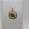 CIONDOLO MEDAGLIA ZODIACO SEGNO ZODIACALE LEONE IN ORO GIALLO 18KT 1 GR.