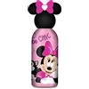 Seven Borraccia con tappo sagomato Minnie, Rosa, 500 ml, Acciaio Inox, BPA free,