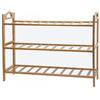 Scarpiera in Legno Bambù a 3 Ripiani Porta Scarpe Scaffale Mobile Bamboo