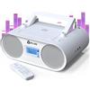 Does not apply Boombox B4 Lettore CD Stereo, AUX, Bluetooth, AM FM Radio con e USB | Filo o Wir
