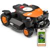 Worx Vision Cloud WR340E, 4WD robot rasaerba senza filo perimetrale, 600 m² | Pendenze fino all'84%, riconoscimento ostacoli con IA, navigazione VSLAM + RTK Cloud, mappatura automatica, senza antenna RTK
