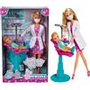 SIMBA Set bambola dentista con poltrona, paziente e accessori STEFFI-LOVE 29 CM