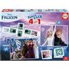 Set di 4 giochi con puzzle, gioco di memoria e domino SUPERPACK-DISNEY FROZEN