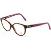 Tod's Montature Per Occhiali Tod's Semi-Cateye Full Rim TO5100 53Mm Havana/Rosa