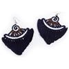 Roberta Roller Rabbit Orecchini A Pendente Frangi Blu Navy Da Donna $55 NUOVI