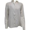 Gant Donna Guscio D'Uovo Seta con Bottoni Camicia 432071 Misura US 8 / Eu