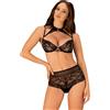 Completo 2 pezzi con reggiseno allacciato al collo e perizoma in pizzo ELIZENES