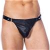 BONDAGE PLAY Perizoma da uomo in pelle regolabile con bottoni