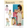 Butterick B6936A - Kit di cartamodello per tute e vestiti per bambini, codice design B6936, taglie 1/2-1-2-3-4