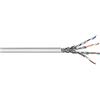 Goobay 96093 CAT 6a Cavo di Rete Matassa, S/FTP (PiMF), Grigio, 50 m Lunghezza del Cavo