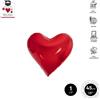 SIN MARCA Palloncino in foil metallizzato rosso a forma di cuore 45 CM