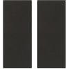 VIMAR 0T30041.G Linea set di 2 Copriforo, 1 modulo, nero | Vimar 0T30041.G Linea Copriforo, colore nero, 2 pezzi
