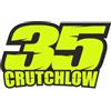 Senza marchio Adesivo in laminato lucido del numero 35Crutchlow per pilota Cal Crutchlow X-...