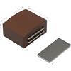 Armadio Fermaglio Magnetico per Ante Cassetti Armadi Plastica Bianca 4x3,35x2cm