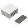 Armadio Fermaglio Magnetico per Ante Cassetti Armadi Plastica Bianca 4x3,35x2cm