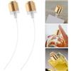 15Pcs Refillable Perfume Bottle Spray Pump Nozzles Durable Plastic Gold Cap Set