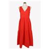 HUGO BOSS Vestito Donna Tgl 32 Rosso Nuovo Cotone Vestito a Campana Vestito