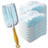 Frescares Ricariche per spolverino (18 confezioni, blu), spazzola statica per la rimozione della polvere usa e getta, testina di ricambio compatibile con ricariche Swiffer Duster per spolverare