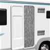 vidaXL Tenda Antimosche Grigia e Nera 56x200 cm in Ciniglia
