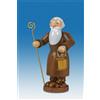 KDE-Kunstgewerbliche Drechslerei Ellmann Statuina di Natale Peter Con Heiligenstab E Lampada/Natura Altezza Circa 6,5 CM
