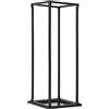 vidaXL Rastrelliera per Legna da Ardere Base Nera 37x37x113cm Acciaio