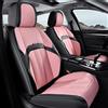 Coverado Coprisedili per auto, in pelle di alta qualità, universali, impermeabili, antiscivolo, adatti alla maggior parte delle auto, colore rosa nero