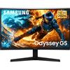 Samsung Monitor Gaming G55H (LS27HG552EUXEN), Curvo, 27 | 16:9, 1000R, FHD (1920x1080), Frequenza di Aggiornamento 144Hz, Tempo di Risposta 1ms, AMD FreeSync, HDMI, DP, Ingresso Audio