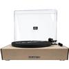 Majestic DYLAN Giradischi Vinili 33/45/78 Giri Altoparlanti Integrati 100W PMPO, Bluetooth, Registrazione Encoding USB, Regolazione PITCH, Autostop, RCA Line Out, AUX IN, Uscita Cuffie (Sabbia)