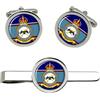 Giftshop UK Set Gemelli RAF Cufflinks E Clip Per Cravatta RAF Headquarters 25