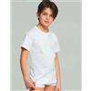 KISSIMO, 3 Maglie Intime Bambino Mezza Manica Caldo Cotone Girocollo PB192