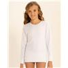 KISSIMO, 3 Maglie Intime Bambina Manica Lunga Caldo Cotone Girocollo PB195