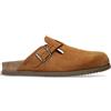 Mephisto Nathan Ciabatte In Pelle Marrone Con Fibbia Scarpe Uomo