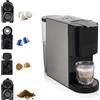 Princess Macchina da Caffè Multicapsula 0,8 L 19 bar Sistema 4 in 1 Acciaio