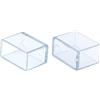 Flyshop 12 tappi per gambe della sedia in PVC antigraffio rettangolari pe