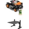 Worx Vision Cloud WR340E 4WD robot rasaerba+garage, 600 m² | Pendenze fino all'84%, riconoscimento ostacoli con IA, VSLAM + RTK Cloud, mappatura automatica, senza antenna né filo