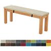 FIOVIP Cuscino Per Panca 100X30X5CM Sfoderabile Lavabile Doppio