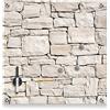 Zeller 11651 - Lavagnetta memo in Vetro Effetto Legno, Vetro, Decorazione, 55 x 55 cm