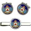 Giftshop UK Gemelli E Fermacravatta Set 330 Norwegian Squadron RAF, Polsini RAF