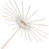 Handcrafted Bamboo Umbrella Frame Reusable for DIY Oil Paper Parasol Beige Color