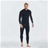 Top muta da uomo/donna, giacca muta in neoprene da 2 mm manica lunga muta con