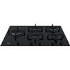 VETRO/NERO Piano Cottura Whirlpool a Gas 5 Fuochi 90 cm Vetro Nero GOA 9523/NB1