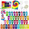 DecorRom Tie Dye Kit 40 Colori × 30ml - Tintura Tessuti, Coloranti Stoffe Vivaci per