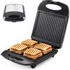 BEPER P101TOS040 Tostiera Elettrica 4 Fette Family Grill, Piastra Toast e Panini