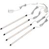 Cefrank Barre LED Sottili Sottopensile 4 Pezzi 3000K Bianco Caldo Profilo ultra
