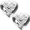 Photo Locket Pendant for Women Heart Shaped Picture Frame Ornament