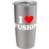 I Heart Fusion I Love Fusion - Ventola per reattori nucleari Bicchiere termico in acciaio inox doppia parete